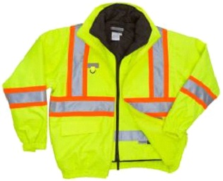 High Visibility 5-IN-1 Jacket with 3M Thinsulate Insulation Inner Jacket